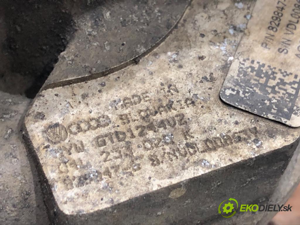 SKODA RAPID liftback 2018 85 kW 1.6 TDI 1598 Turbodúchadlo,turbo 04L253020K (Turbodúchadlo (kompletné))