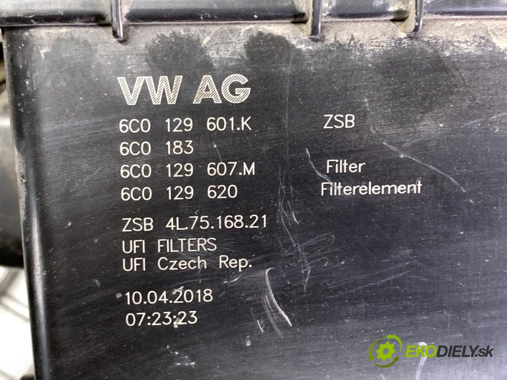 SKODA RAPID liftback 2018 85 kW 1.6 TDI 1598 Obal filtra vzduchu 6C0129601K (Obal vzduchového filtra)