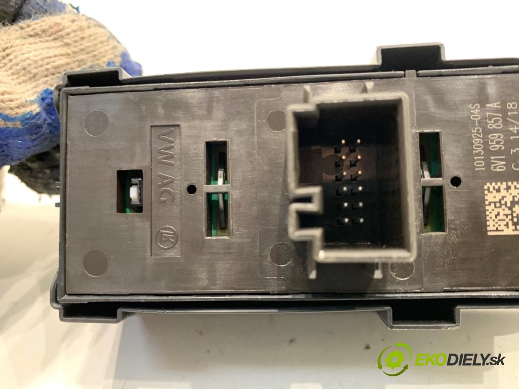 SKODA RAPID liftback 2018 85 kW 1.6 TDI 1598 Prepínač okien 6V1959857A (Prepínacie páčky pod volantom)