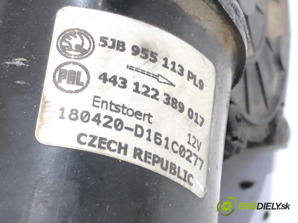 SKODA RAPID liftback 2018 85 kW 1.6 TDI 1598 Mechanizmus stieračov predný 5JB955113 (Motorček stieračov predný)