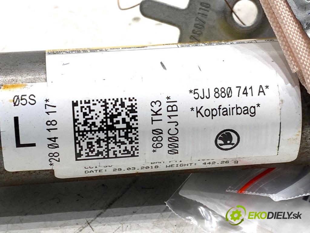 SKODA RAPID liftback 2018 85 kW 1.6 TDI 1598 stropní levý 5JJ880741A