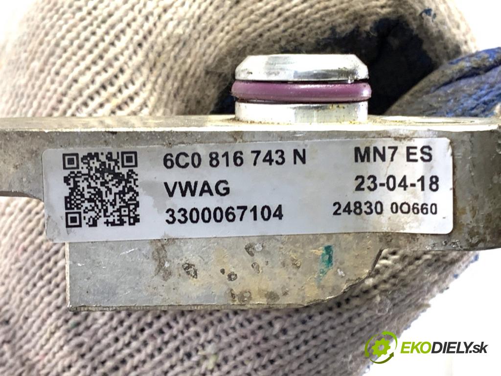 SKODA RAPID liftback 2018 85 kW 1.6 TDI 1598 rúrka klimatizácie 6C0816743N (Rúrka klimatizácie)