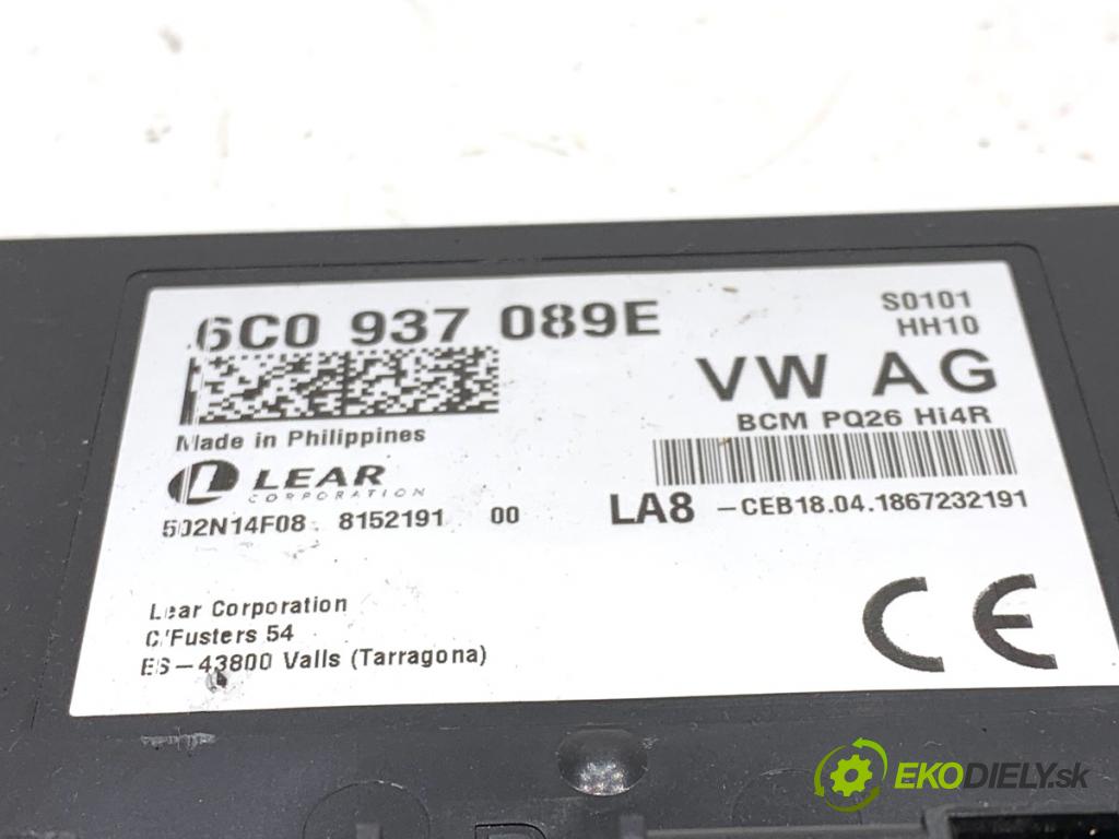 SKODA RAPID liftback 2018 85 kW 1.6 TDI 1598 Modul BCM 6C0937089E (Riadiaca jednotka ostatné)