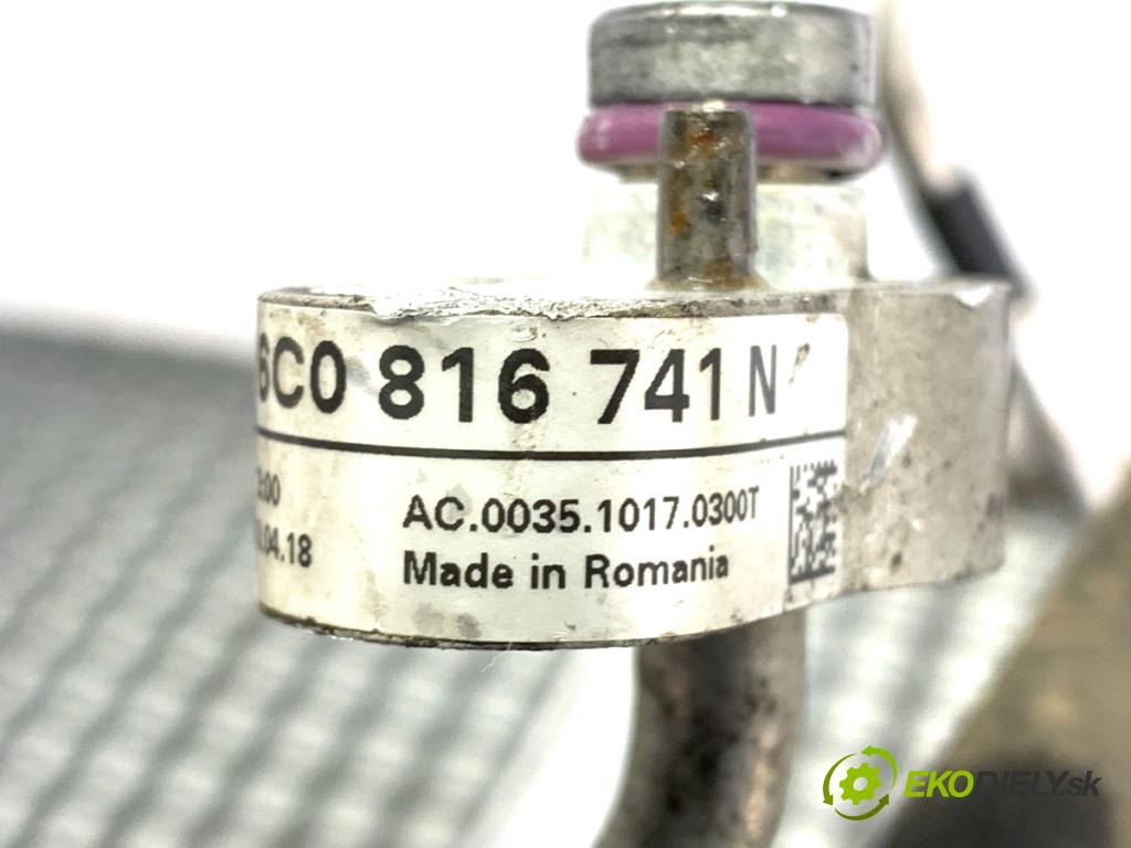 SKODA RAPID liftback 2018 85 kW 1.6 TDI 1598 rúrka klimatizácie 6C0816741N (Rúrka klimatizácie)