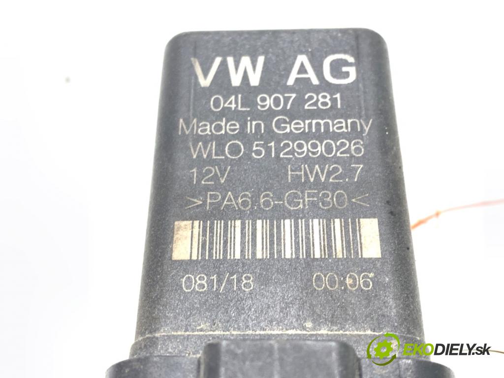 SKODA RAPID liftback 2018 85 kW 1.6 TDI 1598 relé sviečok žhavenia 04L907281 (Relé)