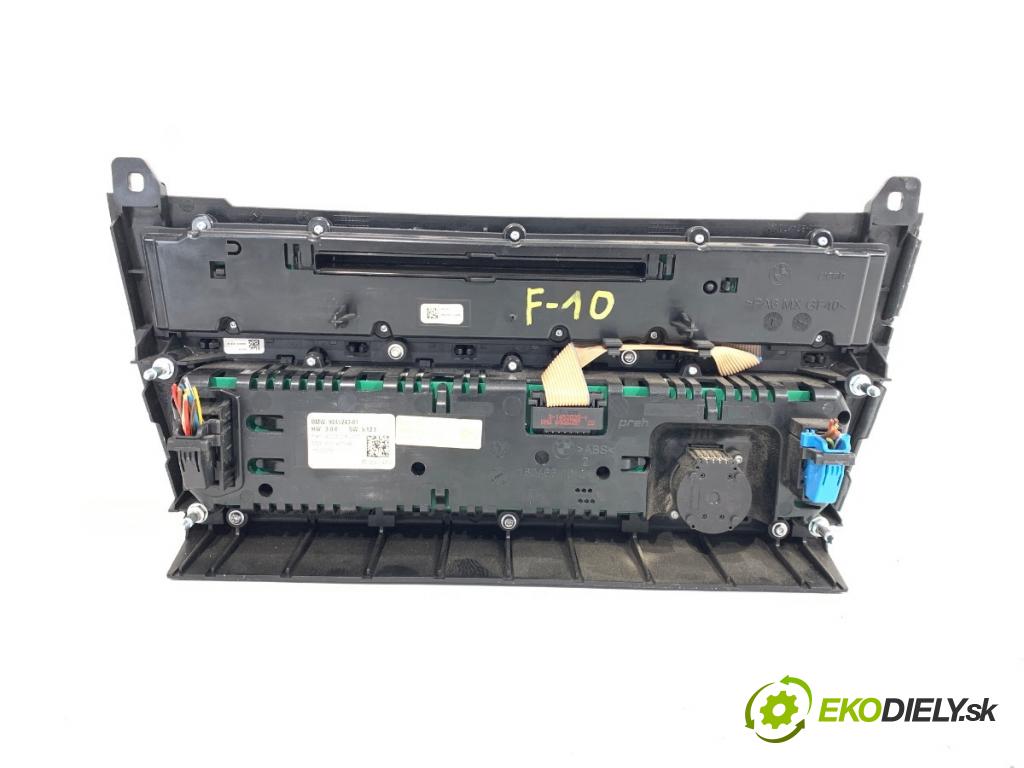 BMW F10 sedan 2010 120 kW 520 d 1995 Panel ovládania kúrenia 9241243 (Prepínacie páčky pod volantom)