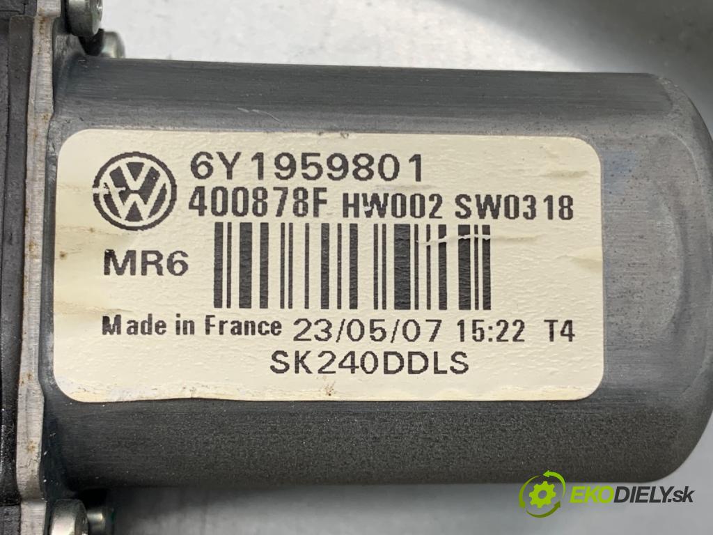 SKODA FABIA I Kombi 2007 59 kW 1.4 16V 1390 mechanismus okna levý přední část 6Y1959801