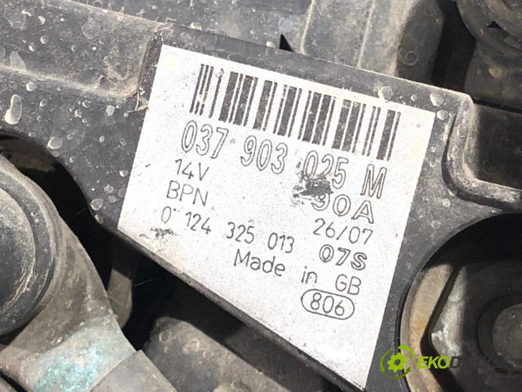 SKODA FABIA I Kombi 2007 59 kW 1.4 16V 1390 Alternátor 037903025M (Alternátor)