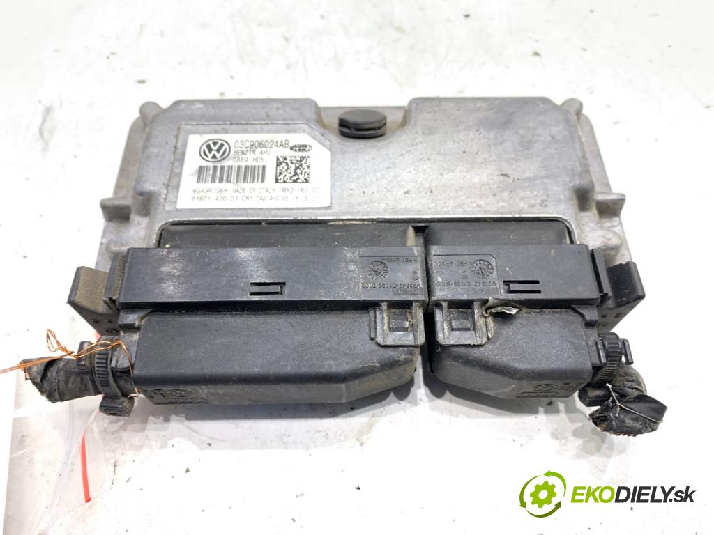 SKODA FABIA I Kombi 2007 59 kW 1.4 16V 1390 riadiaca jednotka Motor 03C906024AB (Riadiaca jednotka)