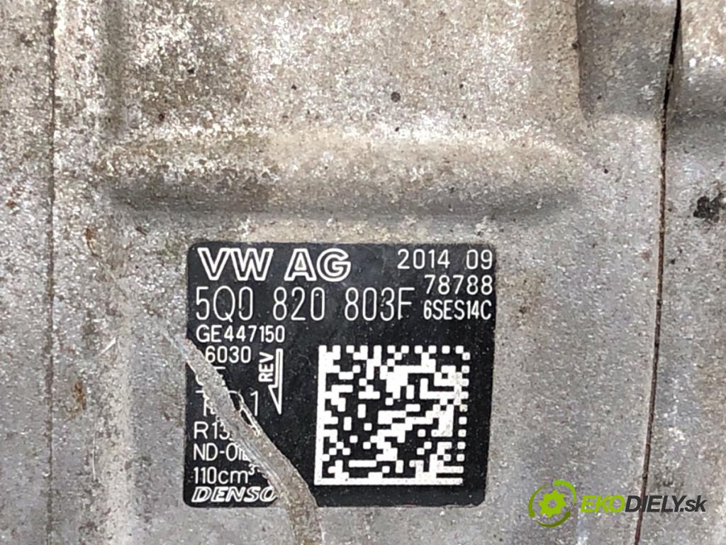 VW GOLF VII liftback 2014 90 kW 1.4 TSI 1395 Kompresor klimatizácie 5Q0820803F (Kompresor klimatizácie)