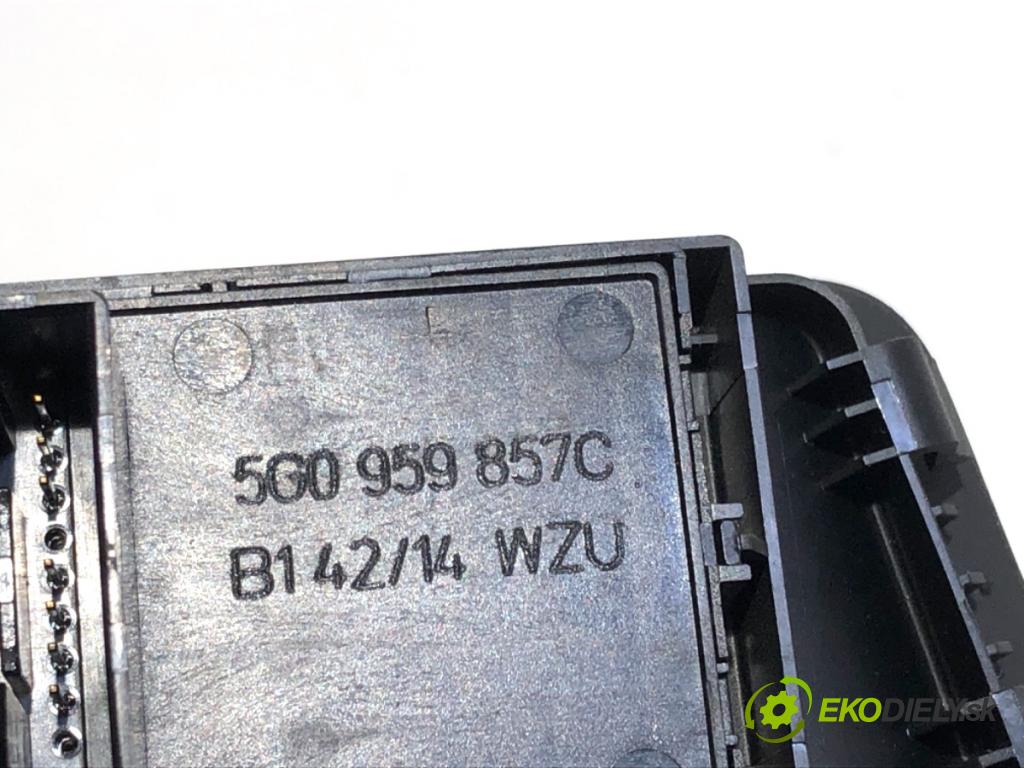 VW GOLF VII liftback 2014 90 kW 1.4 TSI 1395 Prepínač okien 5G0959857C (Prepínacie páčky pod volantom)