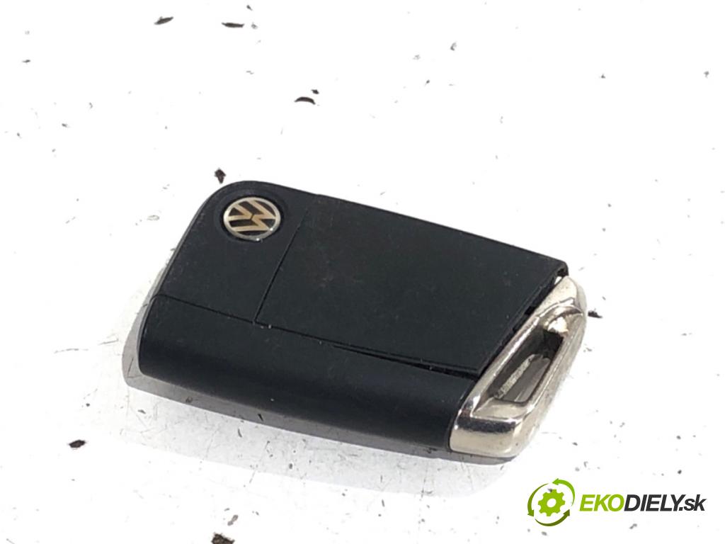 VW GOLF VII liftback 2014 90 kW 1.4 TSI 1395 klíč DÁLKOVÝ: 5G0959752BC