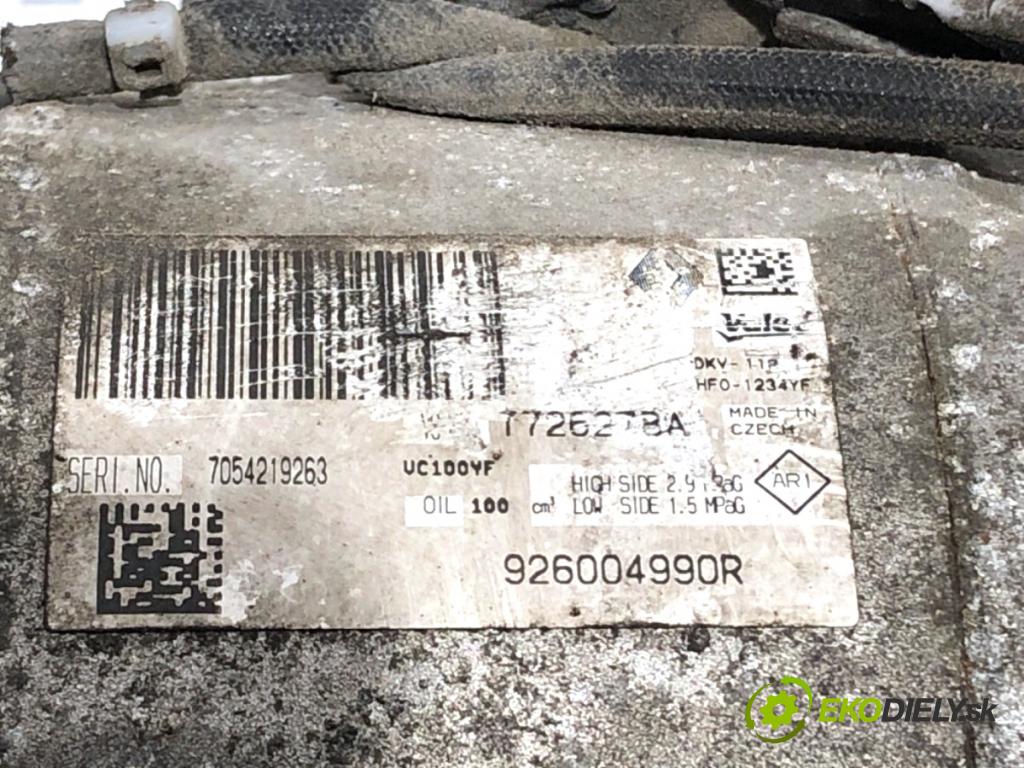 RENAULT CLIO IV liftback 2017 55 kW 1.5 dCi 75 1461 Kompresor klimatizácie 926004990R (Kompresor klimatizácie)