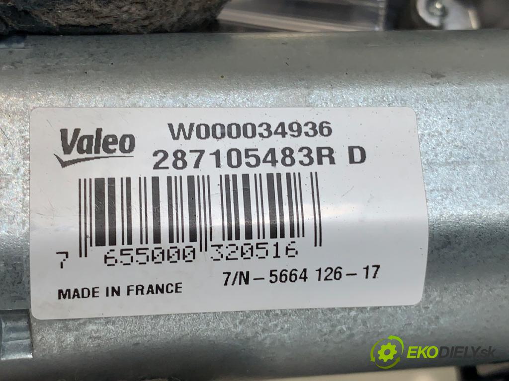 RENAULT CLIO IV liftback 2017 55 kW 1.5 dCi 75 1461 motor stěračů zadní část 287105483R