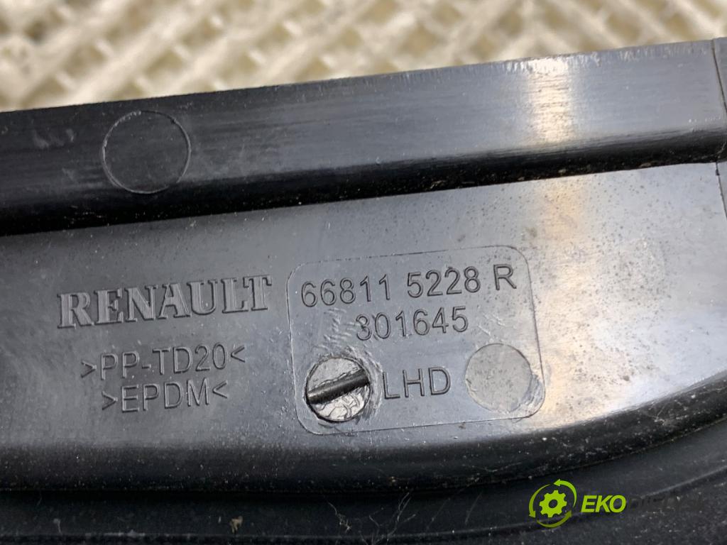 RENAULT CLIO IV liftback 2017 55 kW 1.5 dCi 75 1461 Torpédo, plast pod čelné okno 668115228R (Torpédo (plast pod čelným sklom))