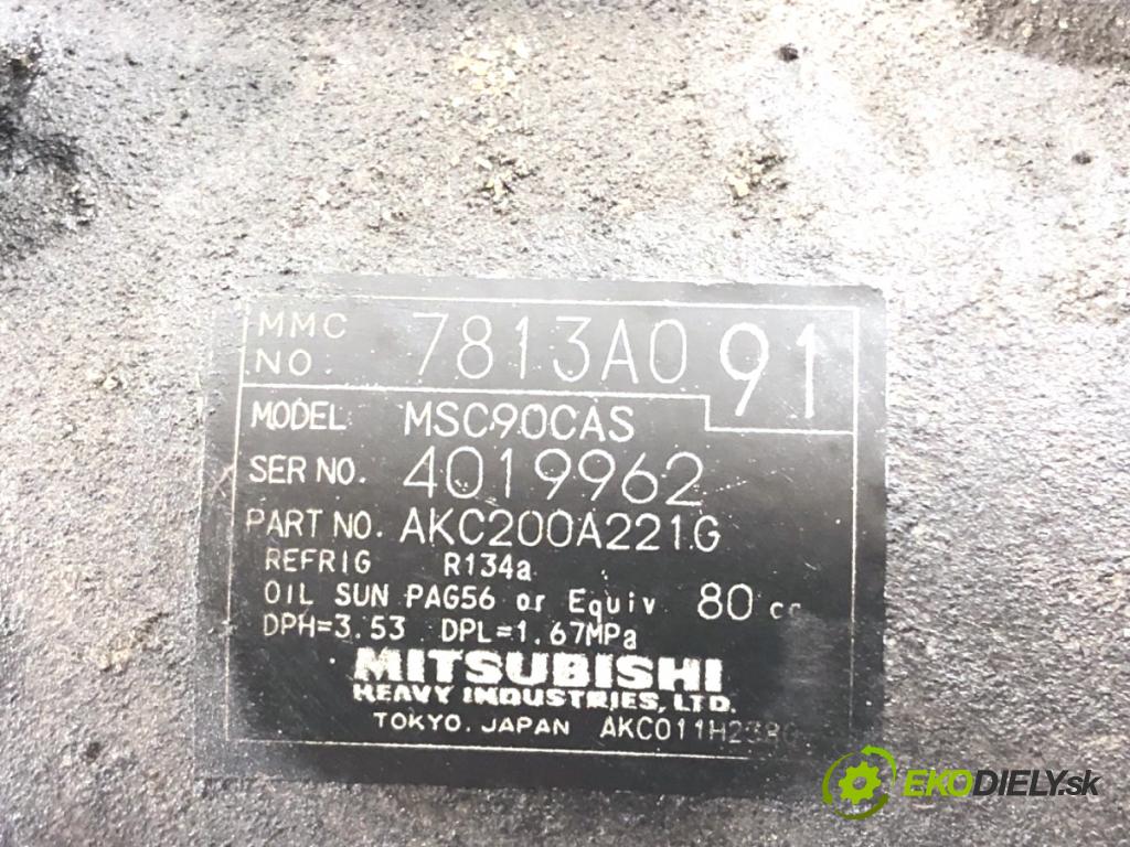 PEUGEOT 4007 SUV 2008 115 kW 2.2 HDi 2179 Kompresor klimatizácie 7813A091 (Kompresor klimatizácie)