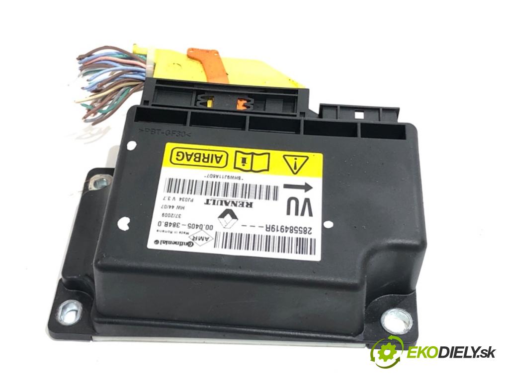 RENAULT GRAND SCENIC III nadwozie wielkoprzestrzenne (MPV) 2009 96 kW 1.4 16V (JZ0F) 1397 senzor airbag 285584919R (Snímač)