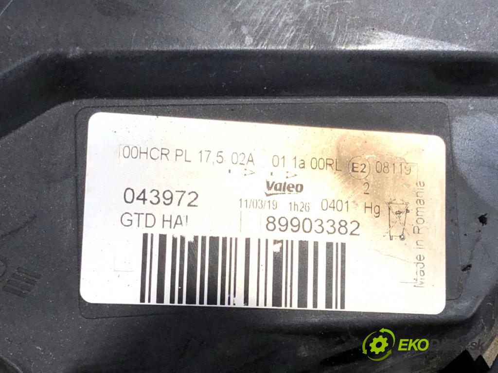 RENAULT GRAND SCENIC III nadwozie wielkoprzestrzenne (MPV) 2009 96 kW 1.4 16V (JZ0F) 1397 světlomet levý přední část 89903382