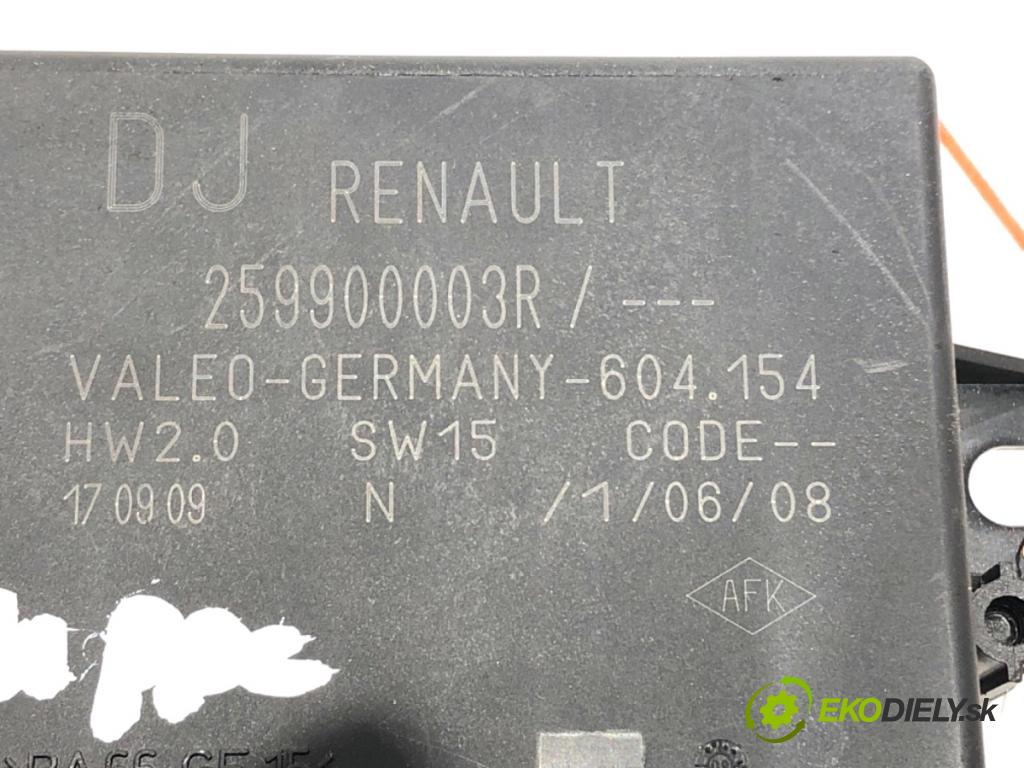 RENAULT GRAND SCENIC III nadwozie wielkoprzestrzenne (MPV) 2009 96 kW 1.4 16V (JZ0F) 1397 Modul PDC 259900003R (Riadiaca jednotka ostatné)