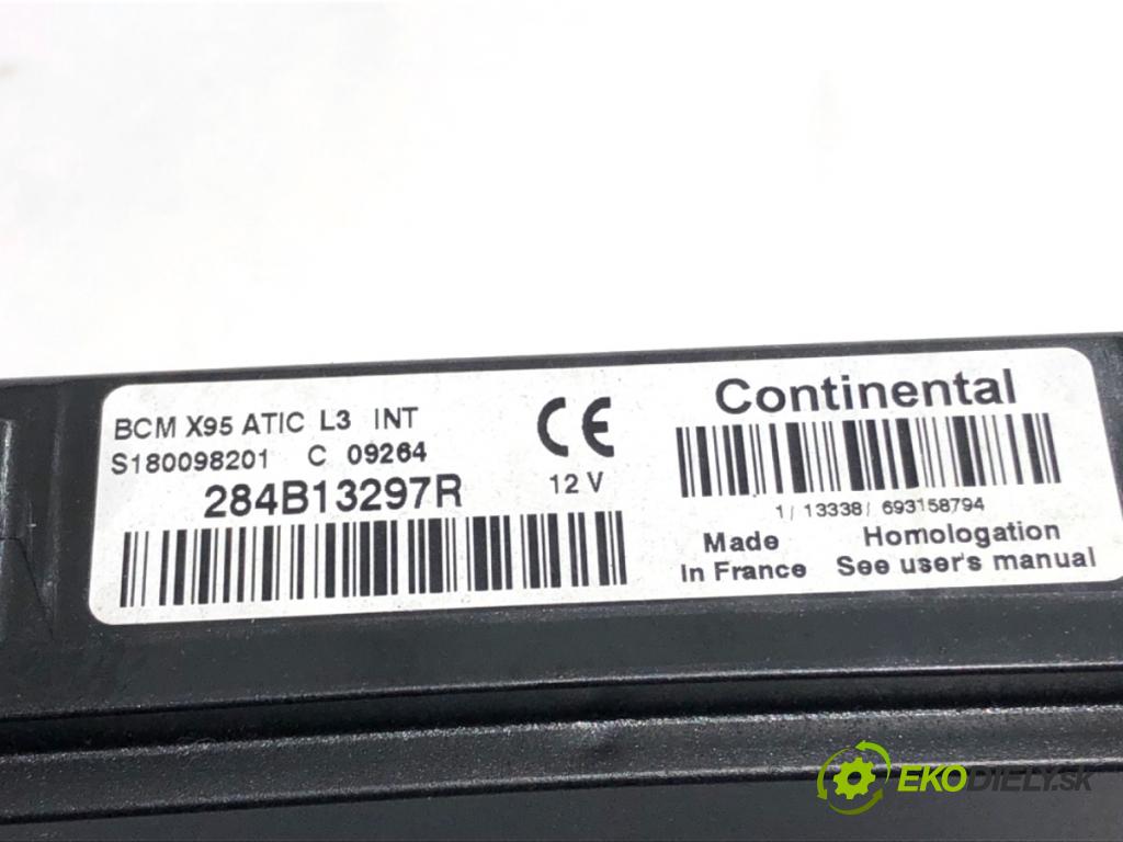 RENAULT GRAND SCENIC III nadwozie wielkoprzestrzenne (MPV) 2009 96 kW 1.4 16V (JZ0F) 1397 Modul BCM 284B13297R (Riadiaca jednotka ostatné)