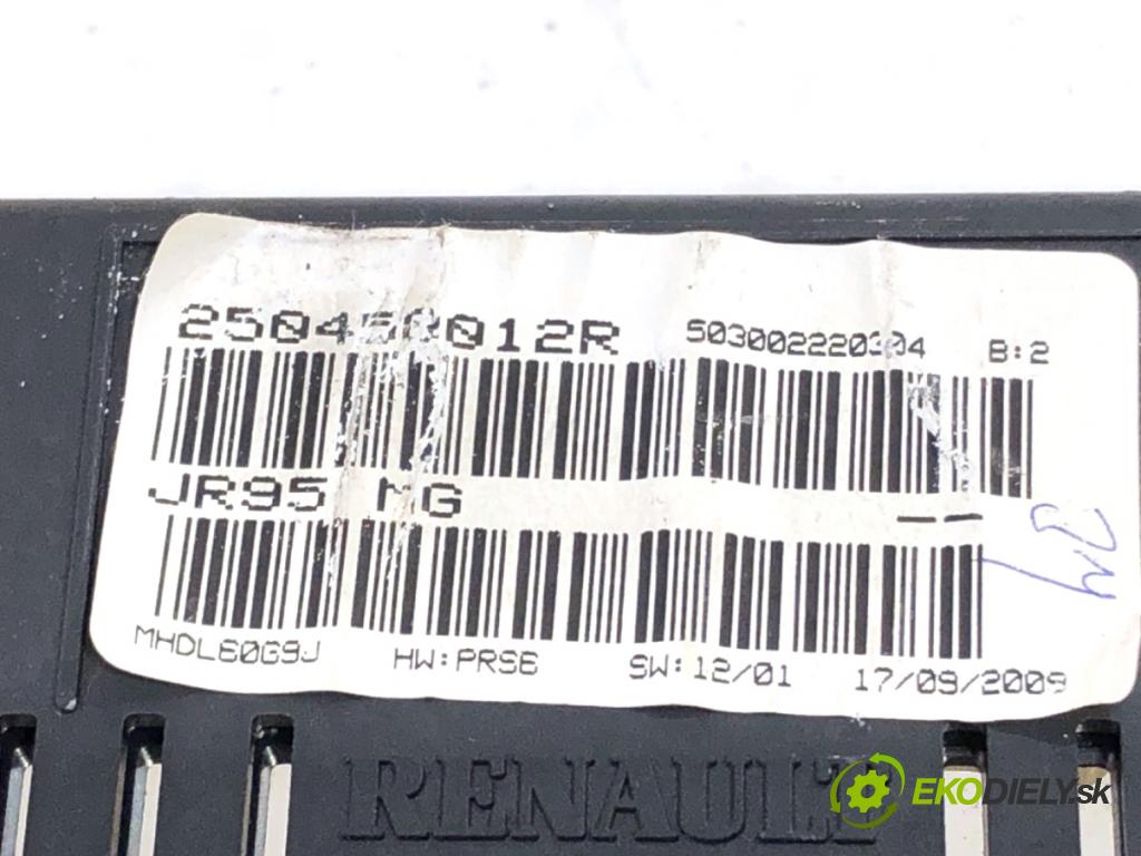 RENAULT GRAND SCENIC III nadwozie wielkoprzestrzenne (MPV) 2009 96 kW 1.4 16V (JZ0F) 1397 Prístrojovka 250450012R (Prístrojová doska)