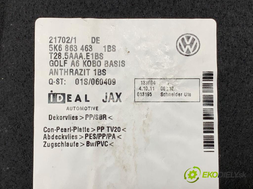VW GOLF VI liftback 2011 63 kW 1.2 TSI 1197 KRYTINA: kufra 5K6863463