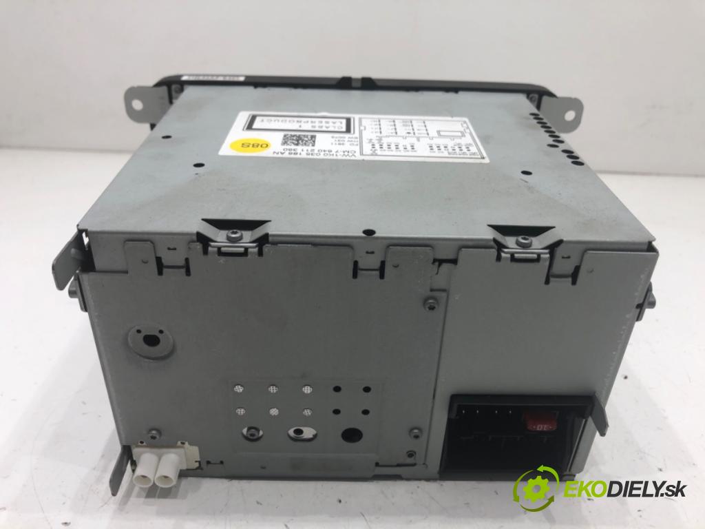 VW GOLF VI liftback 2011 63 kW 1.2 TSI 1197 RADIO 1K0035186AN (Audio zariadenie)