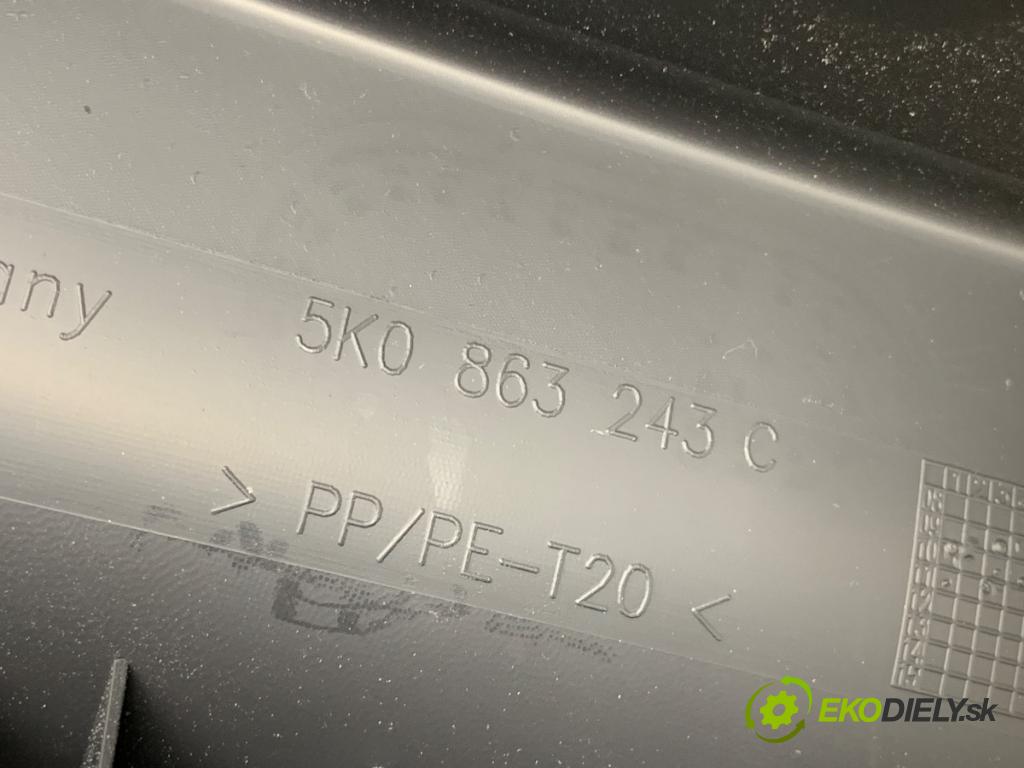 VW GOLF VI liftback 2011 63 kW 1.2 TSI 1197 Tunel stredový 5K0863243C (Stredový tunel)