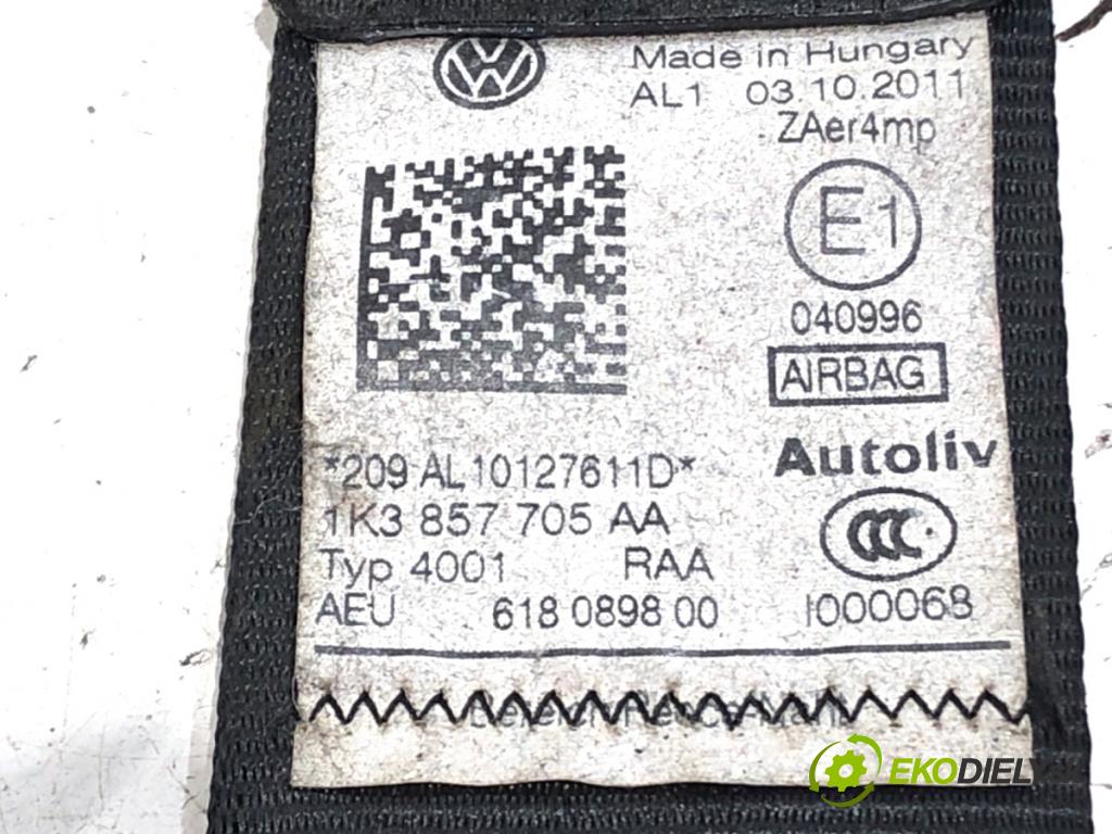 VW GOLF VI liftback 2011 63 kW 1.2 TSI 1197 držák bezpečnost levý přední část 1K3857705AA