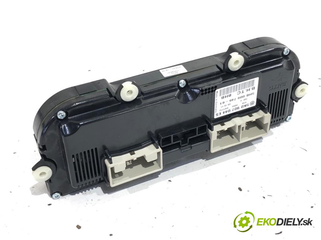 VW GOLF VI liftback 2011 63 kW 1.2 TSI 1197 Panel ovládania kúrenia 5K0907044ES (Prepínacie páčky pod volantom)