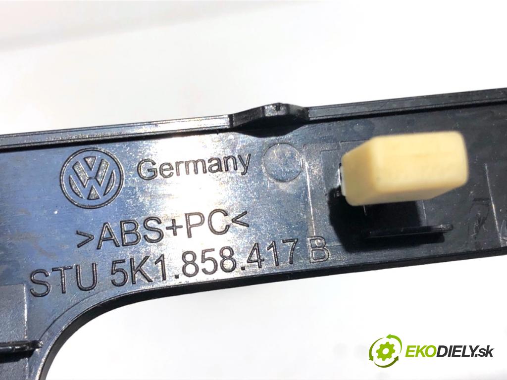 VW GOLF VI liftback 2011 63 kW 1.2 TSI 1197 lišty kryt 5K0858069P 5K1858415B (Lišta)