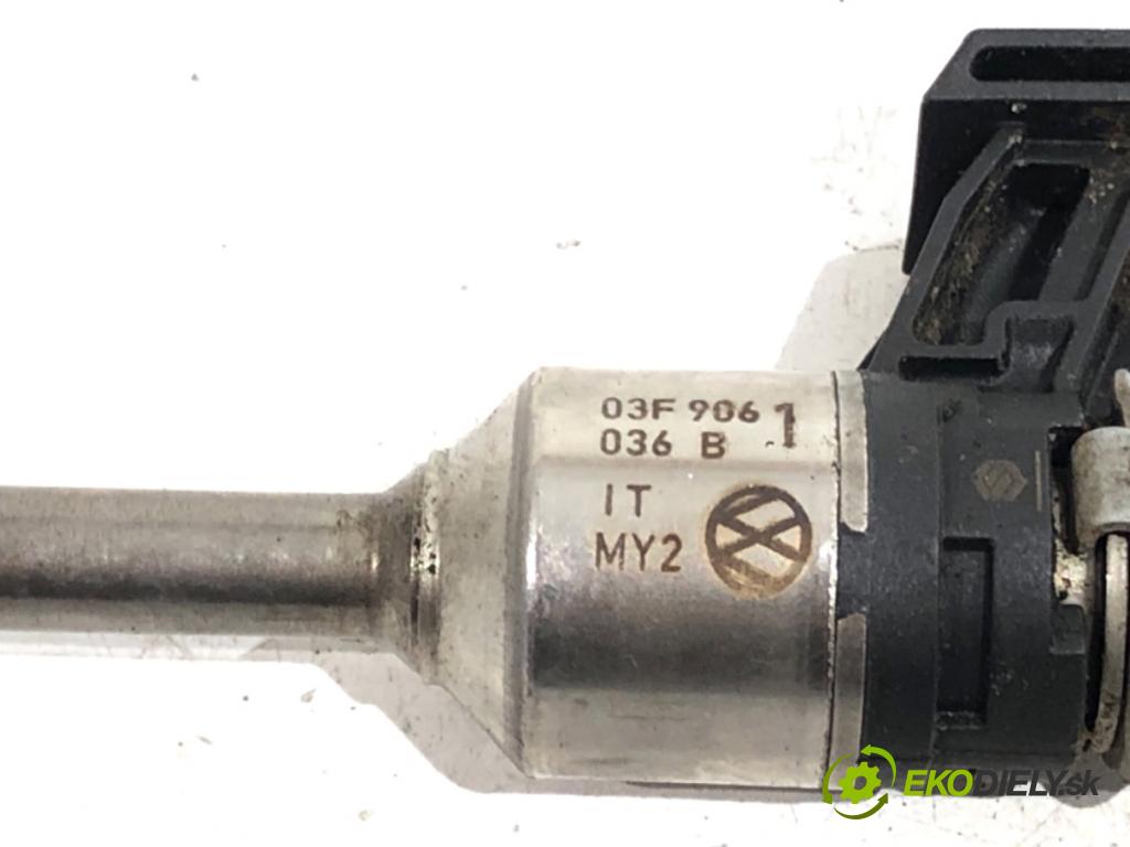 VW GOLF VI liftback 2011 63 kW 1.2 TSI 1197 vstrekovač 03F906036B (Vstrekovač paliva)