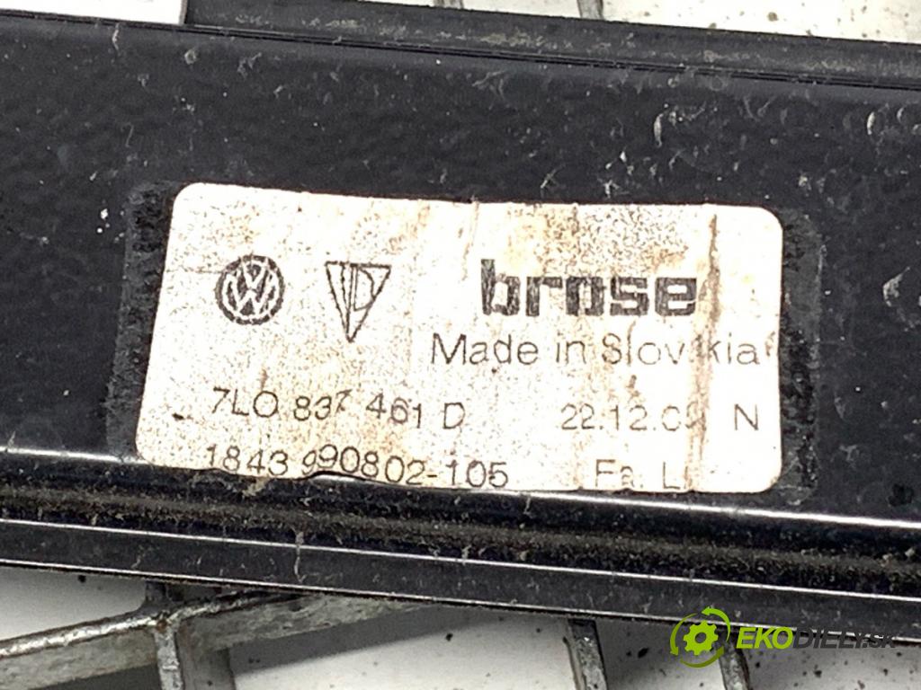 VW TOUAREG SUV 2006 165 kW 3.0 V6 TDI 2967 mechanismus okna levý přední část 7L0837461D
