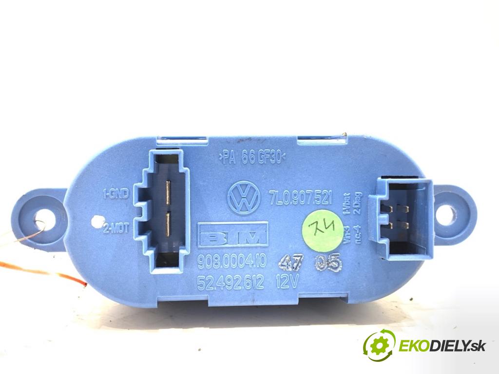 VW TOUAREG SUV 2006 165 kW 3.0 V6 TDI 2967 odpor rezistor topení vzduchu 7L0907521 (Odpor topení)