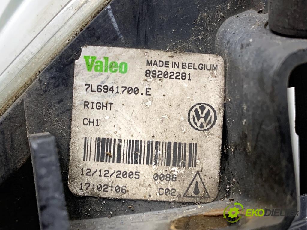 VW TOUAREG SUV 2006 165 kW 3.0 V6 TDI 2967 hmlové svetlo, hmlovka pravý přední část 7L6941700E