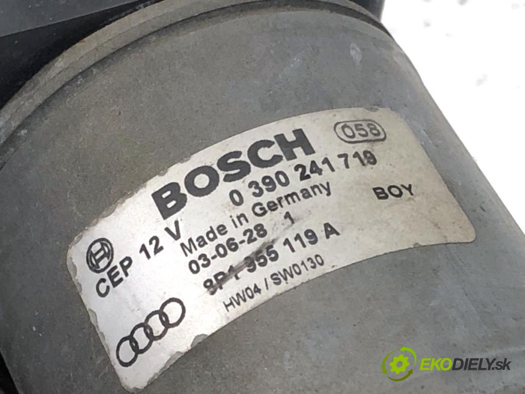AUDI A3 8P liftback 2003 103 kW 2.0 TDI 1968 Mechanizmus stieračov predný 8P1955023D (Motorček stieračov predný)