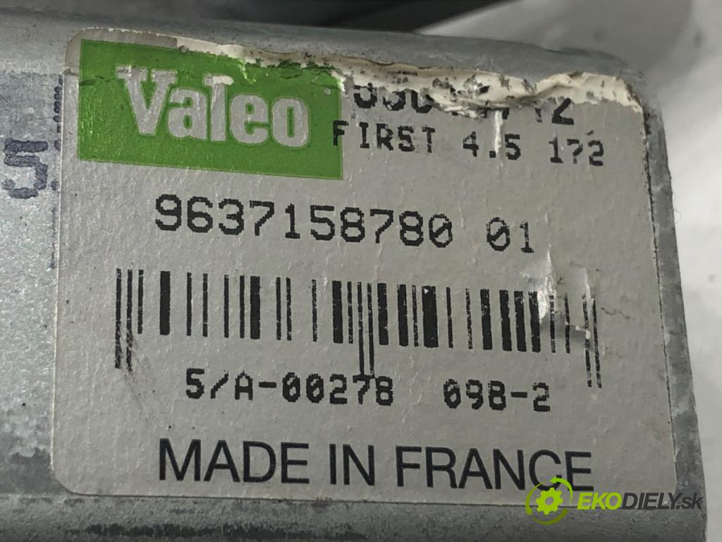 PEUGEOT 307 liftback 2002 80 kW 1.6 16V 1587 motor stěračů zadní část 9637158780