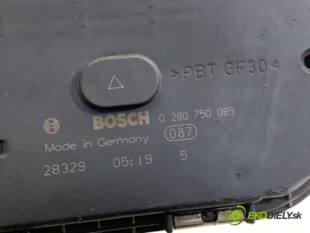 PEUGEOT 307 liftback 2002 80 kW 1.6 16V 1587 Škrtiaca klapka 0280750085 (Škrtiaca klapka)
