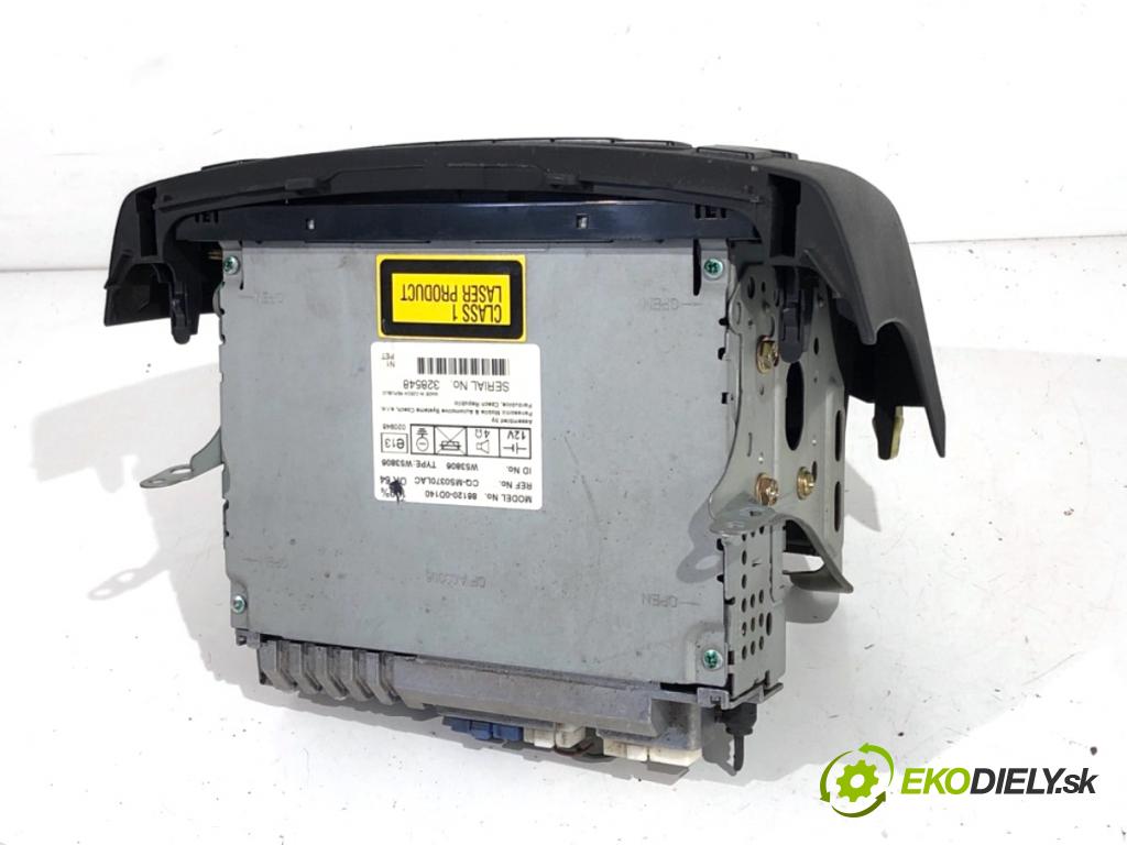 TOYOTA YARIS I liftback 2005 55 kW 1.4 D-4D (NLP10_) 1364 RADIO 86120-0D140 (Audio zariadenie)