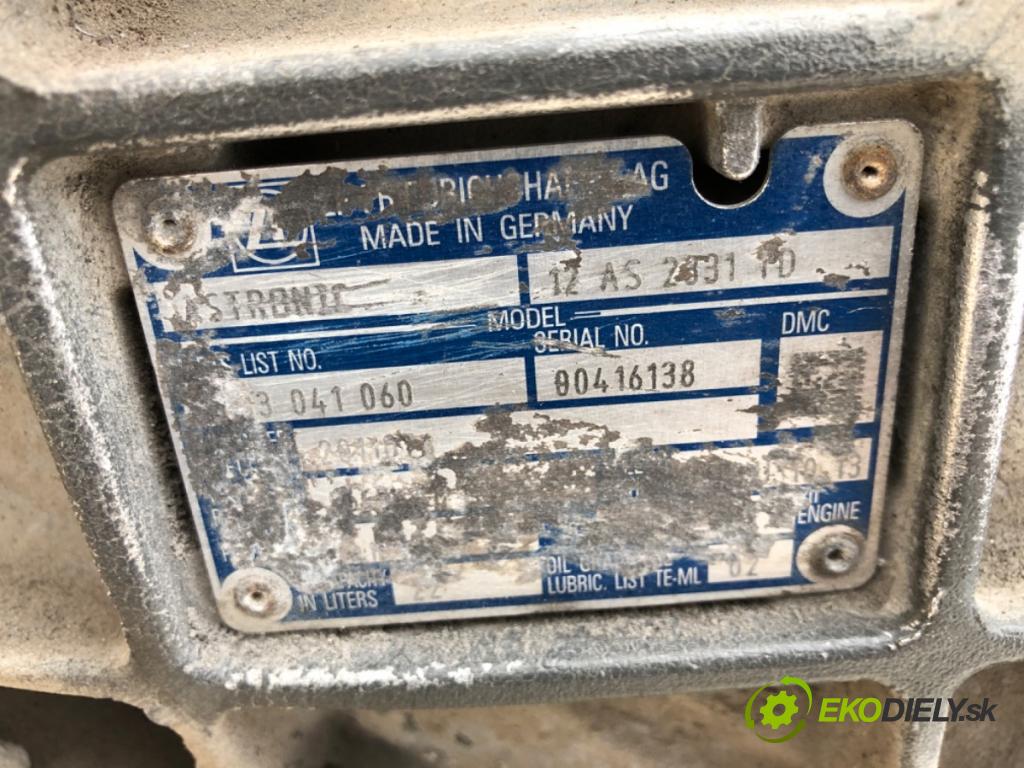 DAF XF Platforma / podwozie 2016 340 kW FA 460 340 kW [462 KM] olej napędowy 2012 - 2022 12900 Prevodovka 12AS2331TD IT3AMTT (Prevodovka)