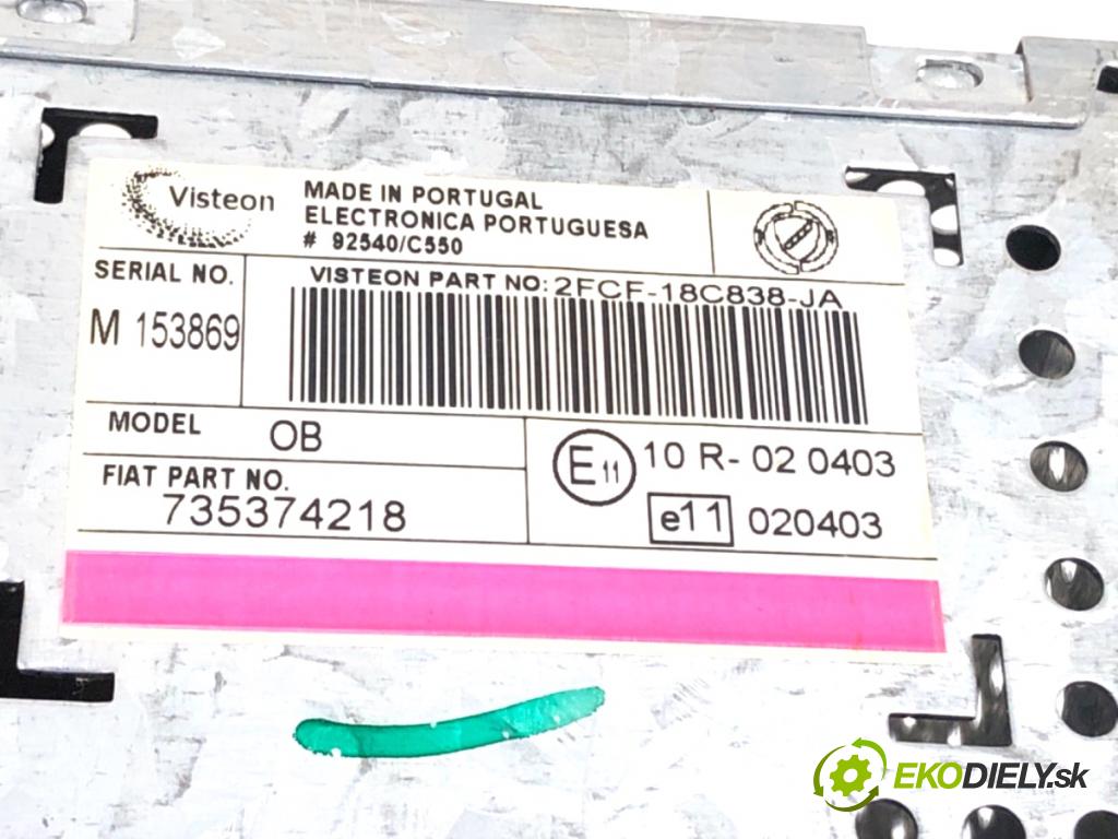 FIAT STILO liftback 2004 70 kW 1.4 16V (192AXH1B, 192BXH1B) 1368 RADIO 735374218 (Audio zariadenie)