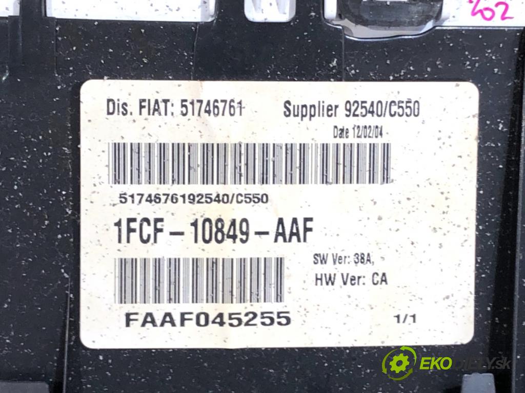 FIAT STILO liftback 2004 70 kW 1.4 16V (192AXH1B, 192BXH1B) 1368 Prístrojovka 51746761 (Prístrojová doska)