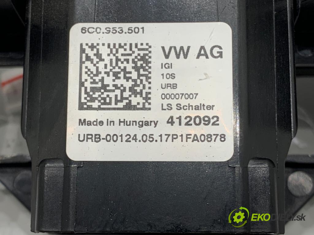 SKODA FABIA III liftback 2017 70 kW 1.0 TSI 999 Prepínač kombinovaný 6C0953501 (Prepínacie páčky pod volantom)