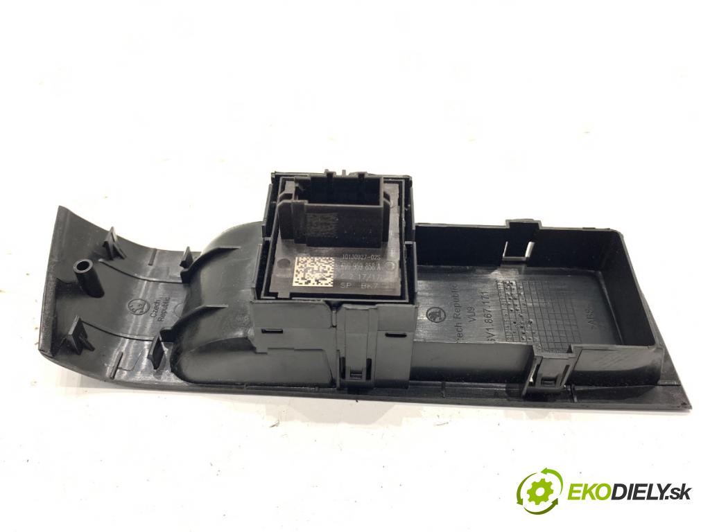 SKODA FABIA III liftback 2017 70 kW 1.0 TSI 999 Prepínač okien 6V0959858A (Prepínacie páčky pod volantom)