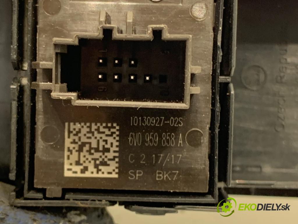 SKODA FABIA III liftback 2017 70 kW 1.0 TSI 999 Prepínač okien 6V0959858A (Prepínacie páčky pod volantom)