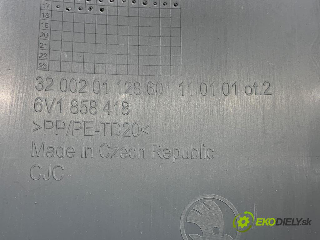 SKODA FABIA III liftback 2017 70 kW 1.0 TSI 999 lišty kryt 6V1858418 (Lišta)