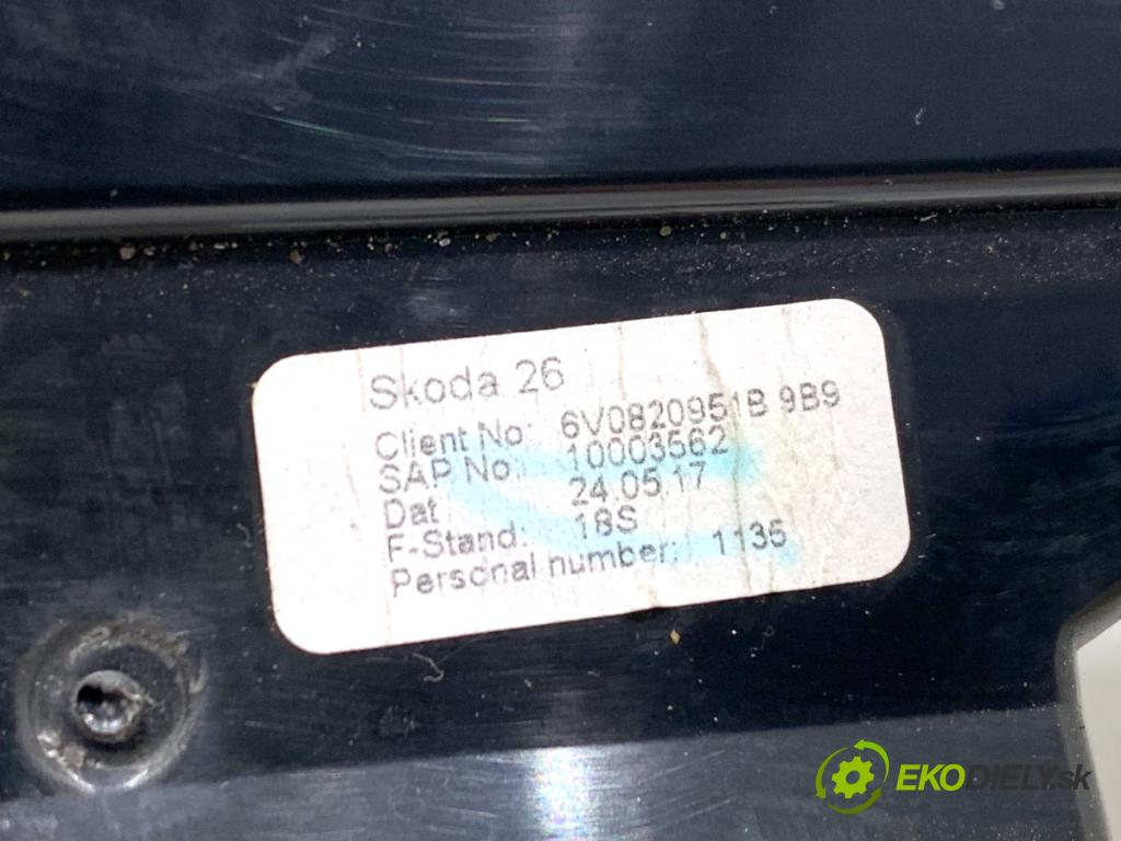 SKODA FABIA III liftback 2017 70 kW 1.0 TSI 999 mří topení přední část 6V0820951B