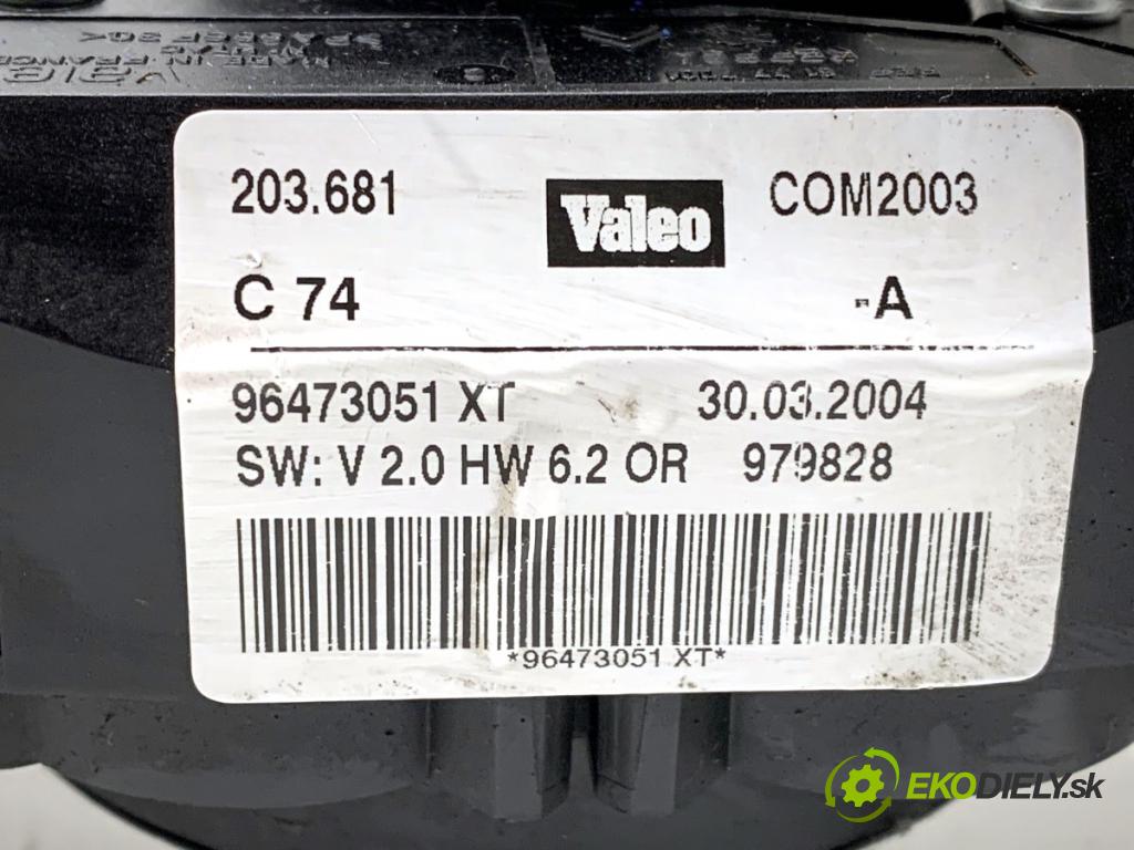 PEUGEOT 407 sedan 2004 100 kW 2.0 (6DRFNB, 6DRFNE) 1997 Prepínač kombinovaný 96473051XT (Prepínacie páčky pod volantom)