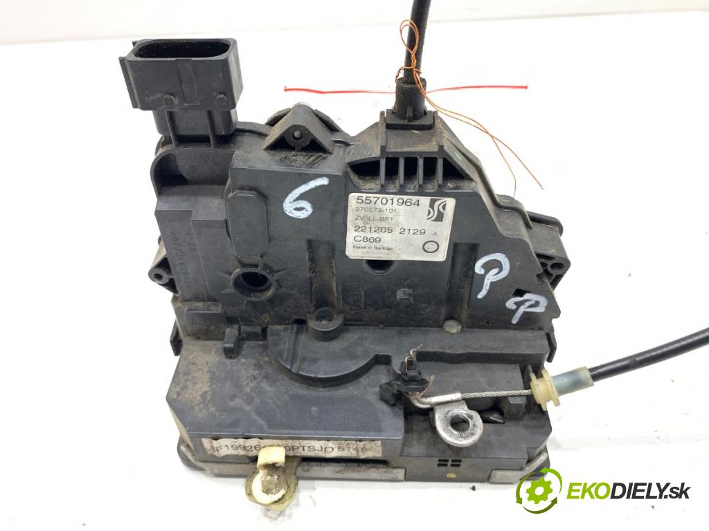 FIAT GRANDE PUNTO liftback 2006 57 kW 1.4 (199AXB11, 199AXB1A, 199BXB1A, 199AXL1A) 1368 zámok dveře pravý přední část 55701964