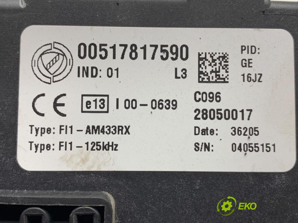 FIAT GRANDE PUNTO liftback 2006 57 kW 1.4 (199AXB11, 199AXB1A, 199BXB1A, 199AXL1A) 1368 modul BSI 00517817590 (Pojistková skříňka)